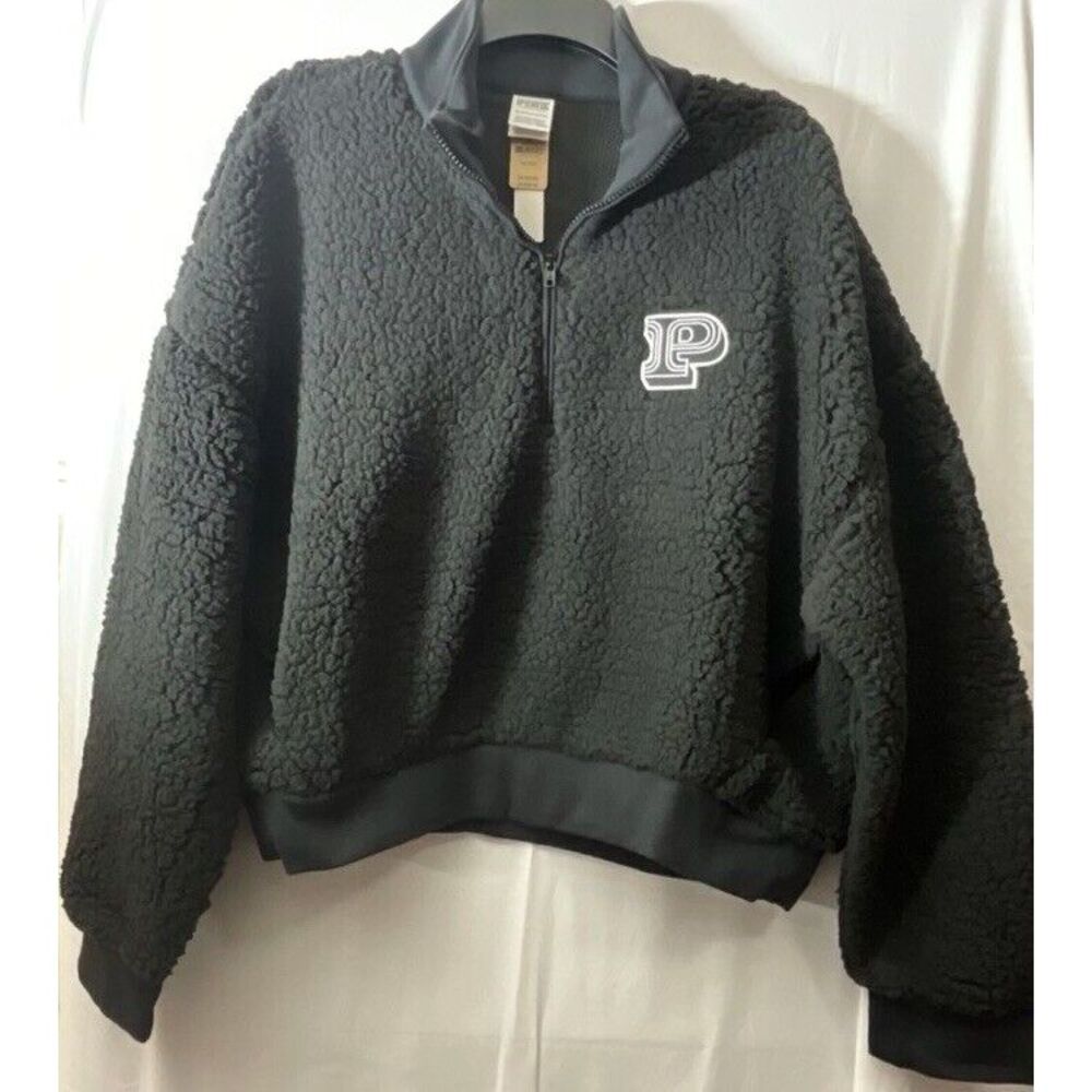 Brand New Pink - Cozy Fleece‎ Half-Zip Pullover -size XL